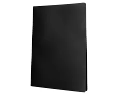 Protege-documents liderpapel polypropylene couverture flexible 60 pochettes fixes a4 220x297mm noir opaque