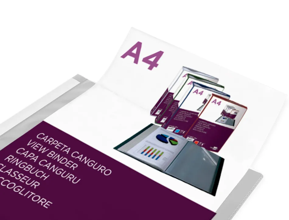 Protege-documents liderpapel personnalisable kangourou polypropylene 30 pochettes fixes a4 coloris transparent