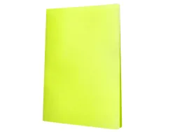 Protege-documents liderpapel polypropylene couverture flexible 40 pochettes fixes a4 220x297mm jaune fluo