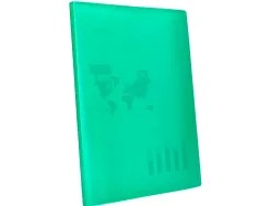 Protege-documents liderpapel polypropylene couverture flexible 30 pochettes fixes a4 210x297mm vert translucide