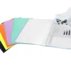 Protege-documents liderpapel polypropylene couverture flexible 60 pochettes fixes a4 220x297mm bleu ciel opaque