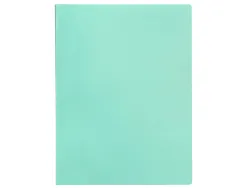 Protege-documents liderpapel polypropylene couverture flexible 80 pochettes fixes a4 220x297mm vert pomme