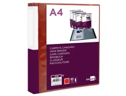Protege-documents liderpapel personnalisable kangourou polypropylene 60 pochettes fixes a4 coloris rouge