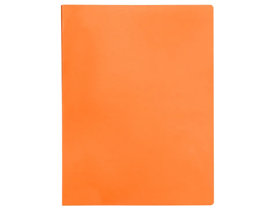 Protege-documents liderpapel polypropylene couverture flexible 10 pochettes fixes a4 210x297mm orange fluo