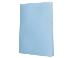 Protege-documents liderpapel polypropylene couverture flexible 20 pochettes fixes a4 210x297mm bleu ciel opaque