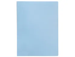 Protege-documents liderpapel polypropylene couverture flexible 20 pochettes fixes a4 210x297mm bleu ciel opaque