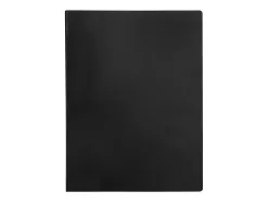 Protege-documents liderpapel polypropylene couverture flexible 40 pochettes fixes a3 coloris noir opaque