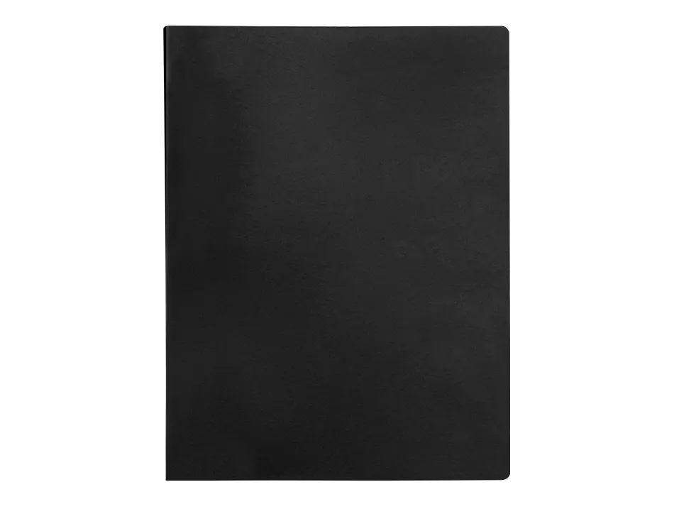 Protege-documents liderpapel polypropylene couverture flexible 40 pochettes fixes a3 coloris noir opaque