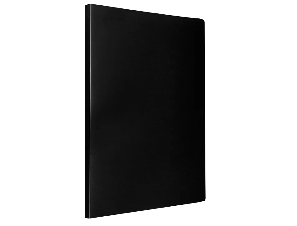 Protege-documents liderpapel polypropylene couverture flexible 40 pochettes fixes a3 coloris noir opaque