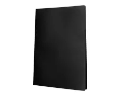Protege-documents liderpapel polypropylene couverture flexible 40 pochettes fixes a3 coloris noir opaque