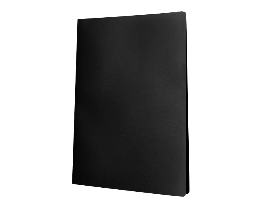 Protege-documents liderpapel polypropylene couverture flexible 40 pochettes fixes a3 coloris noir opaque