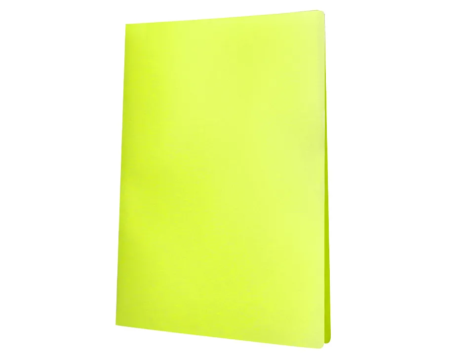 Protege-documents liderpapel polypropylene couverture flexible 30 pochettes fixes a4 220x297mm jaune fluo