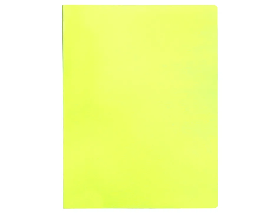 Protege-documents liderpapel polypropylene couverture flexible 30 pochettes fixes a4 220x297mm jaune fluo