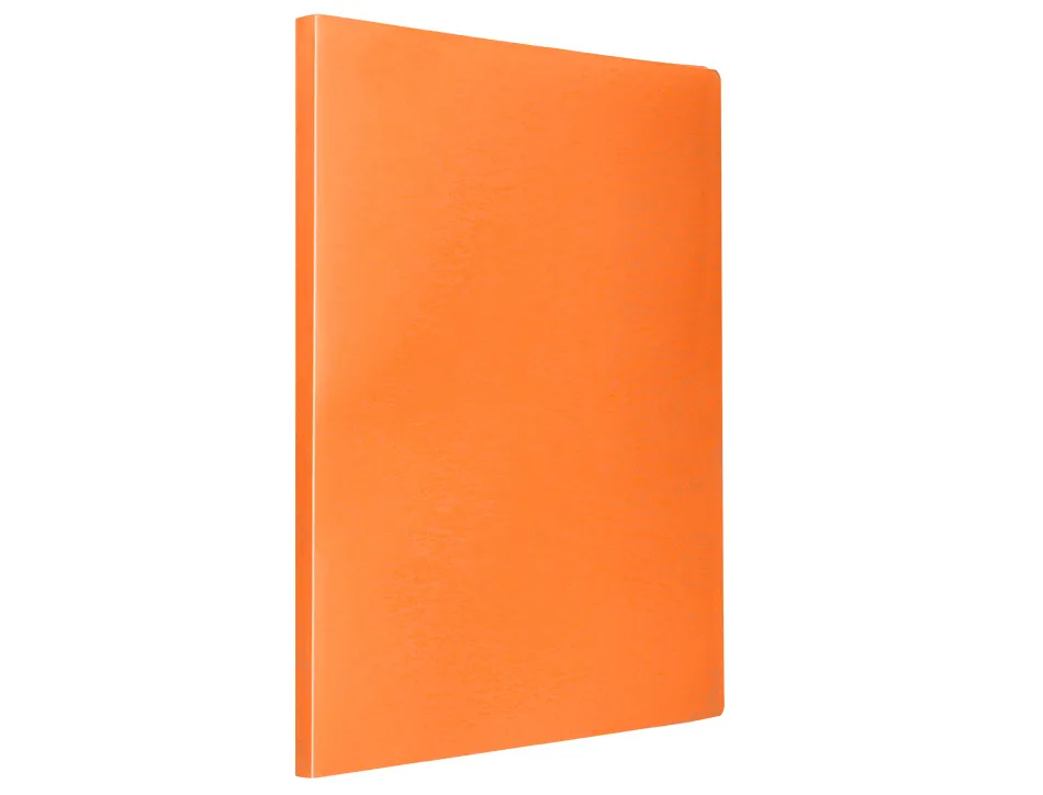 Protege-documents liderpapel polypropylene couverture flexible 20 pochettes fixes a4 210x297mm orange fluo