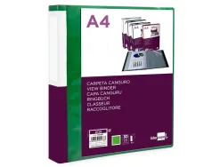 Protege-documents liderpapel personnalisable kangourou polypropylene 30 pochettes fixes a4 coloris vert
