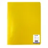 Protege-documents office plast eco green recycle 40 vues qualite pp 40 microns graine coloris jaune