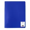 Protege-documents office plast eco green recycle 40 vues qualite pp 40 microns graine coloris bleu