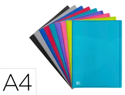 Protege-documents oxford osmose pp a4 20 pochettes 40 vues decoupe coin coloris assortis opaques/translucides