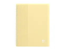 Protege-documents oxford spiral a5 40 pochettes 80 vues pp coloris assortis pastel opaque lot 15 unites