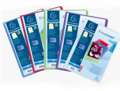 Protege-documents personnalisable exacompta polypropylene semi-rigide 24x32cm 120 vues coloris