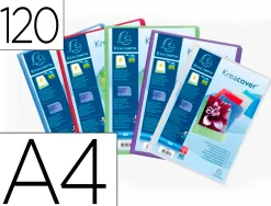 Protege-documents personnalisable exacompta polypropylene semi-rigide 24x32cm 120 vues coloris
