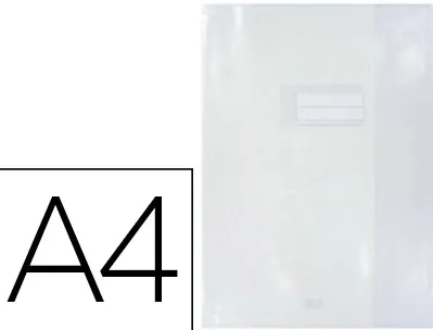 Protège-cahier elba standard pvc cristal 20/100e a4 210x297mm incolore