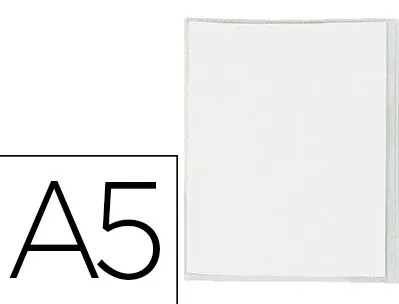Protège-cahier elba standard pvc cristal 20/100e rabat format écolier 170x220mm incolore