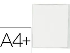 Protège-cahier elba standard pvc cristal 20/100e rabat a4+ 240x320mm incolore