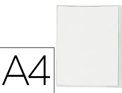 Protège-cahier elba standard pvc cristal 20/100e rabat a4 210x297mm incolore