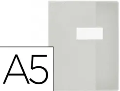 Protège-cahier elba strong line pvc cristal 15/100e coins renforcés 30/100e a5+ 170x220mm incolore