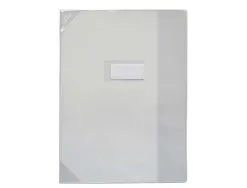 Protège-cahier elba strong line pvc cristal 15/100e coins renforcés 30/100e a4+ 240x320mm incolore