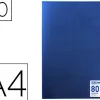 Protège-documents elba memphis polypropylène couverture semi-rigide 40 pochettes 80 vues a4 210x297mm coloris bleu
