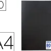 Protège-documents elba memphis polypropylène couverture semi-rigide 50 pochettes 100 vues a4 210x297mms coloris noir