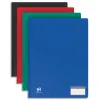 Protège-documents elba memphis polypropylène couverture semi-rigide 100 pochettes 200 vues a4 coloris assortis standard