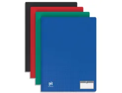 Protège-documents elba memphis pp couverture semi-rigide 40 pochettes 80 vues a4 210x297mm coloris assortis standard