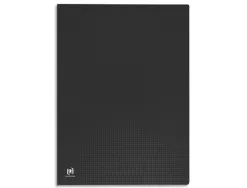 Protège-documents elba memphis polypropylène couverture semi-rigide 20 pochettes 40 vues a3 297x420mm coloris noir