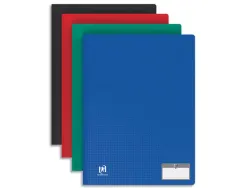 Protège-documents elba memphis polypropylène couverture semi-rigide 60 pochettes 120 vues a4 210x297mm assortis standard
