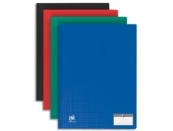 Protège-documents elba memphis polypropylène couverture semi-rigide 80 pochettes 160 vues a4 210x297mm assortis standard
