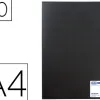 Protège-documents elba memphis polypropylène couverture semi-rigide 60 pochettes 120 vues a4 210x297mm coloris noir