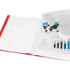 Protège-documents liderpapel polypropylène couverture flexible 60 pochettes fixes a4 210x297mm rouge translucide