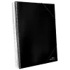 Protège-documents liderpapel polypropylène couverture rigide spirale 40 pochettes fixes a4 210x297mm coloris noir