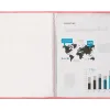 Protège-documents liderpapel polypropylène couverture flexible 30 pochettes fixes a4 210x297mm rouge translucide