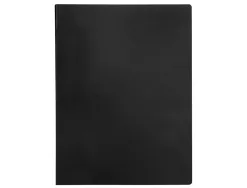 Protège-documents liderpapel polypropylène couverture flexible 10 pochettes fixes a4 210x297mm noir opaque