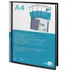 Protège-documents liderpapel personnalisable kangourou polypropylène 20 pochettes fixes a4 210x297mm coloris noir