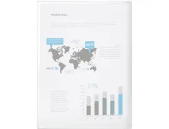 Protège-documents liderpapel polypropylène couverture flexible 40 pochettes fixes a4 210x297mm transparent
