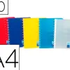 Protège-documents viquel propyglass géode 20 pochettes 40 vues amovibles repositionnables a4 210x297mm coloris assortis