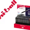 Présentoir de 72 rollers uniball jetstream rt 1mm assortis