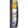 Présentoir paperflow quick fit system polystyrène épaisseur 20mm capacité 200f 65x18x9.5cm coloris noir