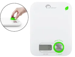 Pèse-lettres codamex green power 5kg sans piles ni solaire plateau verre trempé 246x191x14mm écran lcd