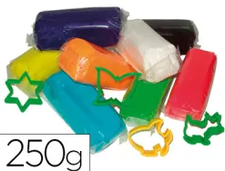 Pâte à modeler assortiment 8 coloris 250g